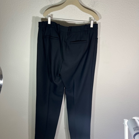 Banana Republic Lido Wide Leg Italian Wool Pant Black women’s Sz 14 Tall work - Picture 14 of 14